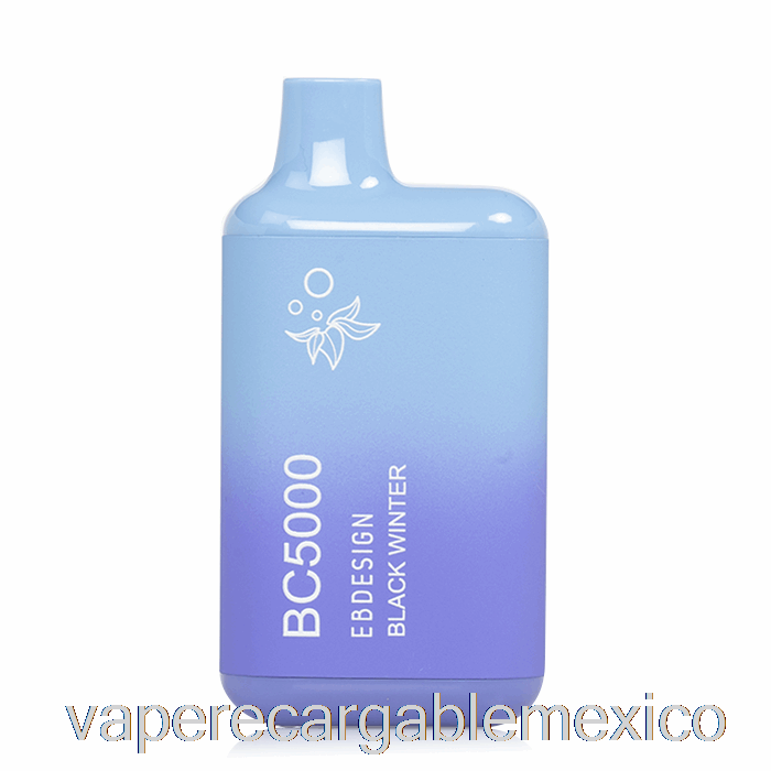 Vape Recargable Bc5000 Desechable Negro Invierno